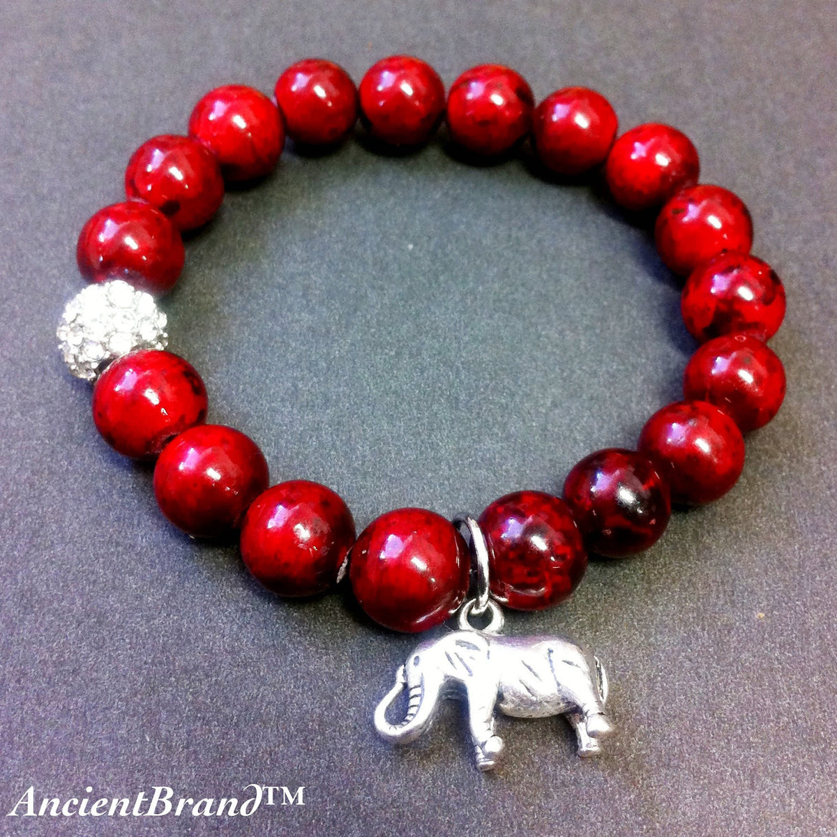 Women's Delta Sigma Theta Stretch Beaded Bracelet AncientBrand