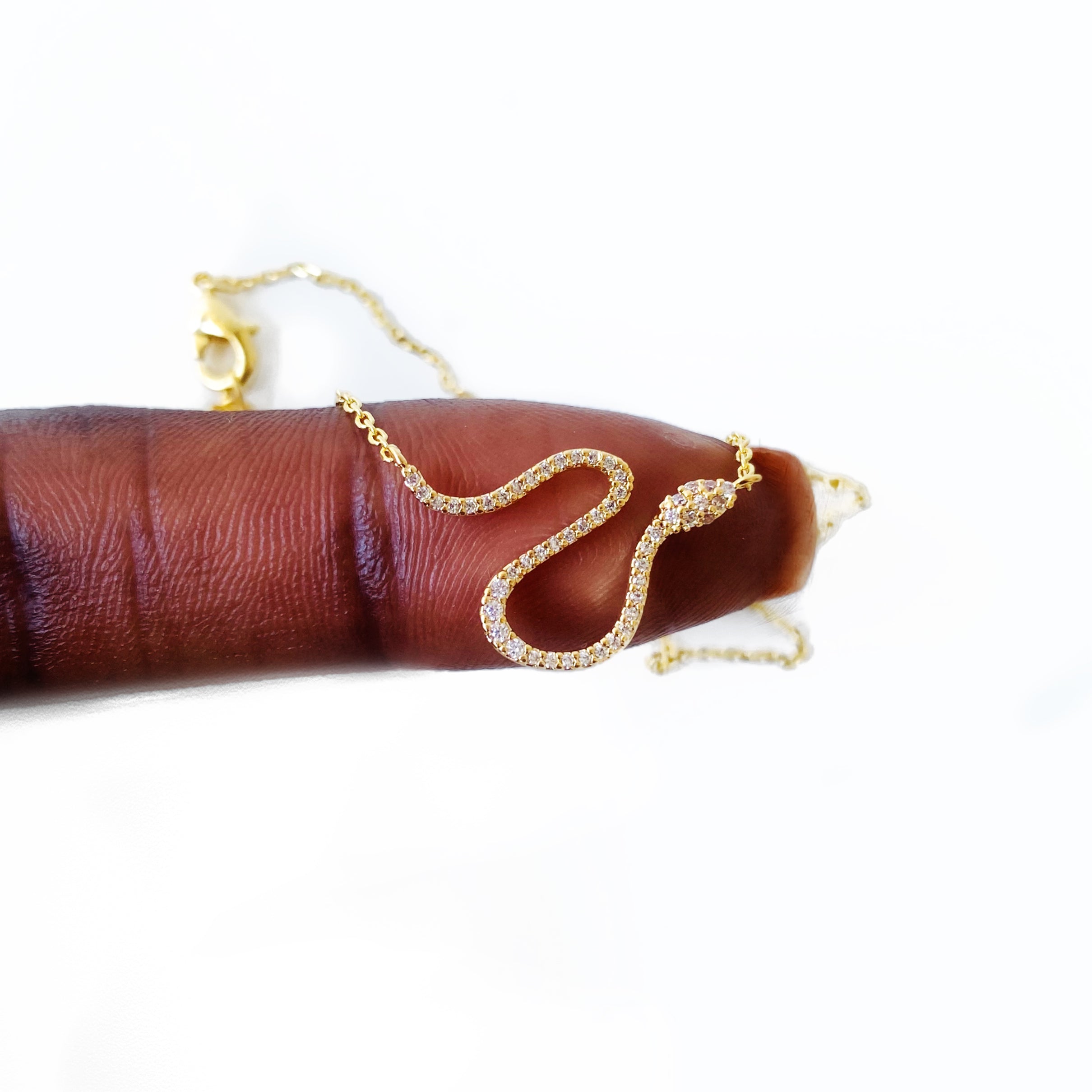 CZ Snake Mamba Necklace