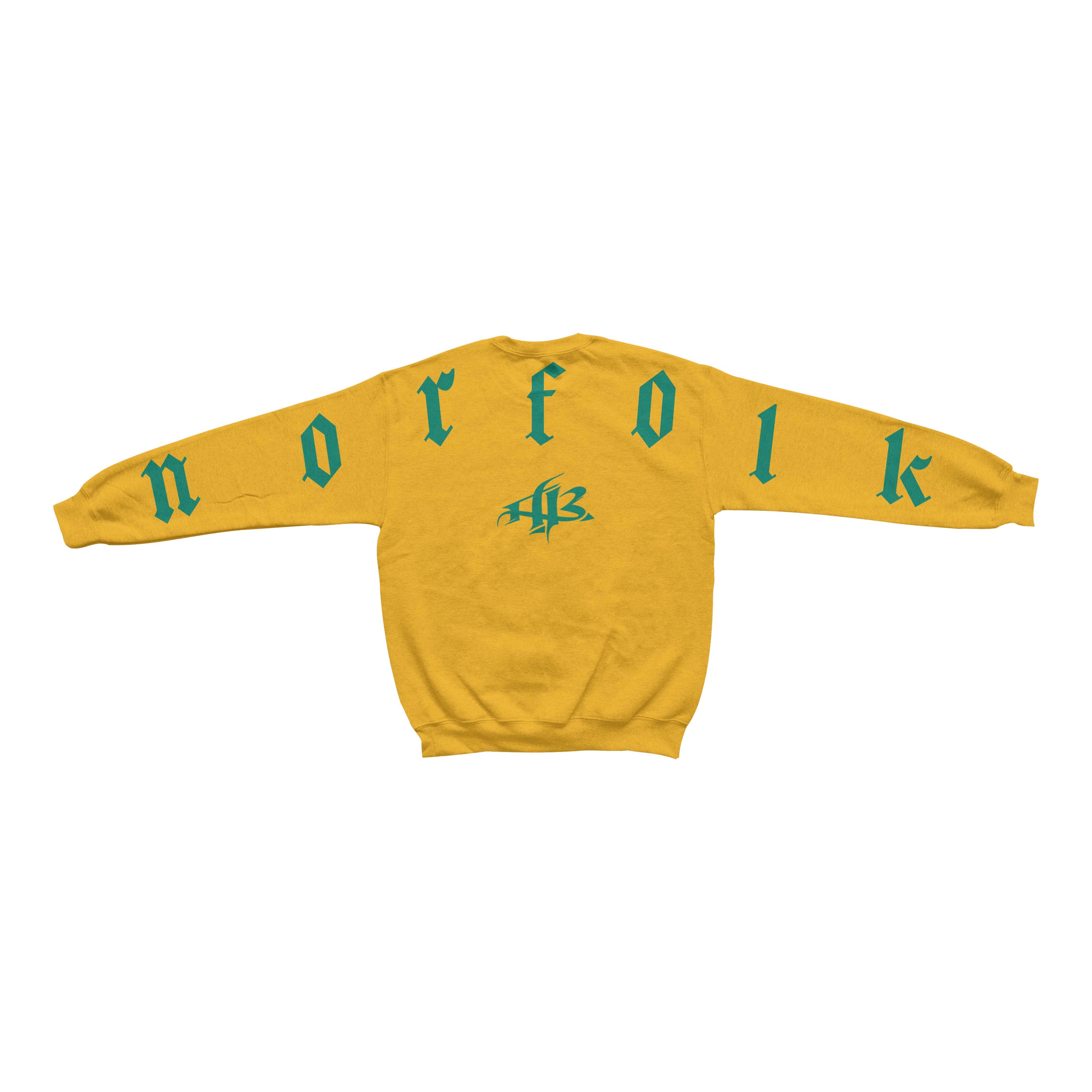 AncientBrand Behold Green and Gold Sweatshirt (Gold)