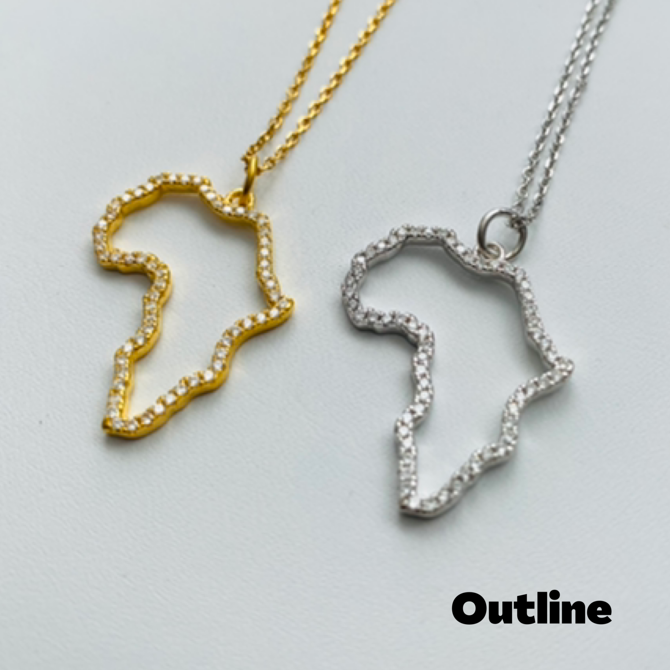 Sterling Silver Africa Necklace